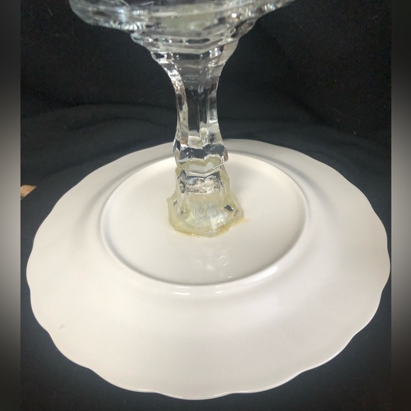 Vtg Nikko Christmas plate Cookie candy hors d’ouvers stand - Picture 4 of 7